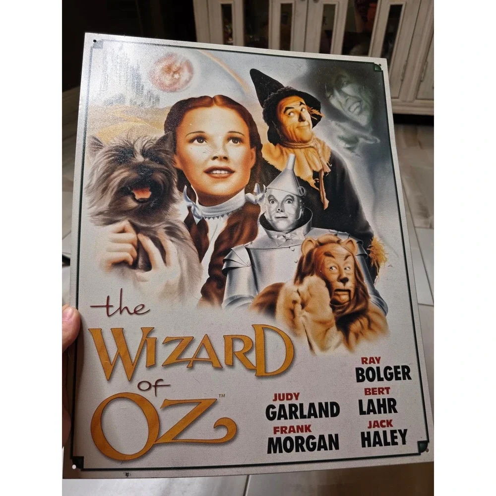 Wizard‎ of Oz Tin Metal Sign Movie Poster Art Judy Garland 16x12.5 Item 1563
